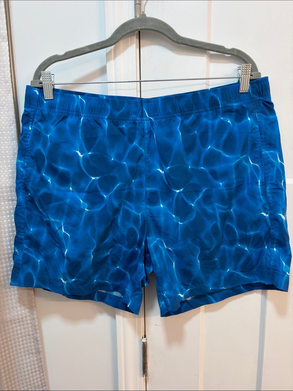 Theory Blue Water-Effect Men's Swim Trunks - Size XL